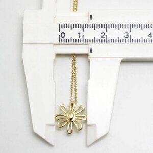 Tiffany& Co. Daisy Flower Necklace 16" 18k Yellow Gold 750 Picasso Auth #30129